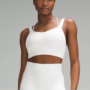 Lululemon Like a Cloud Longline Bra 
Light Support, D/DD Cup white size 12